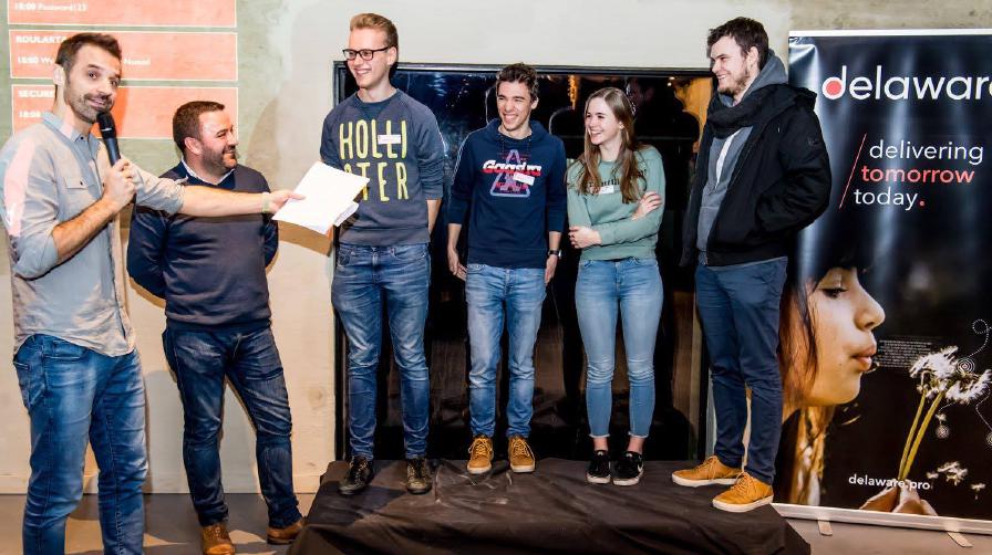 MCT studenten winnen de Delaware Belux Hackathon afbeelding